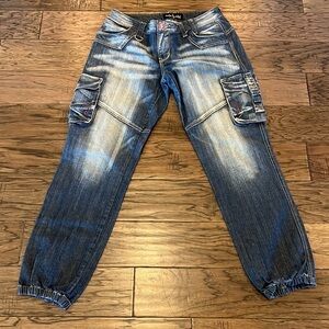Baby Phat Jeans Denim Cargo Size 9